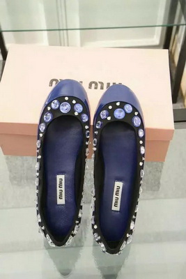 MIUMIU Shallow mouth flat shoes Women--001